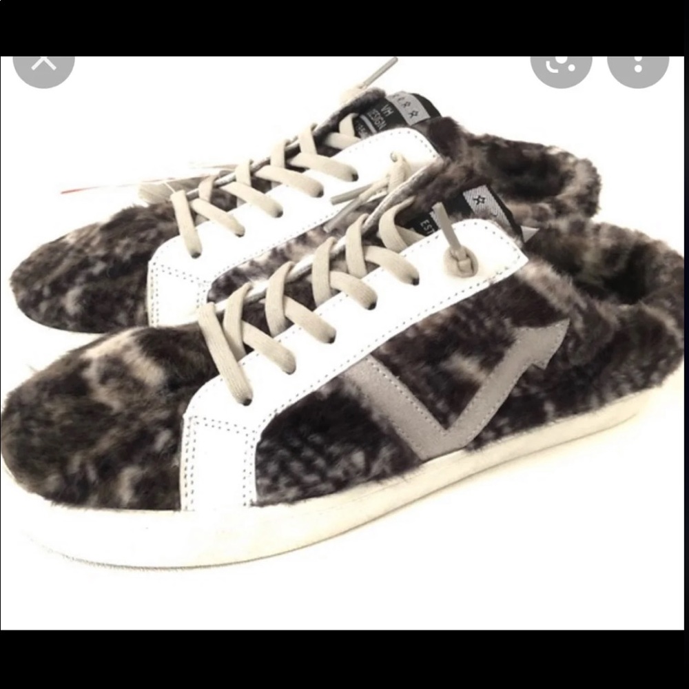🔥SOLD🔥 Vintage Havana Snuggle Faux Fur Mule Sneakers